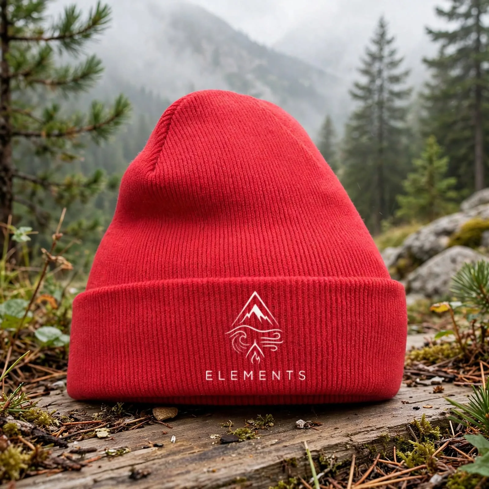 Red Elements beanie hat