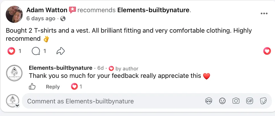 Review from Facebook
